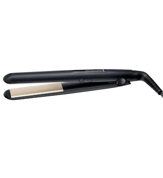 Placa de indreptat parul Remington Ceramic Slim S1510, Invelis ceramic, Temperatura 220 ºC, Negru