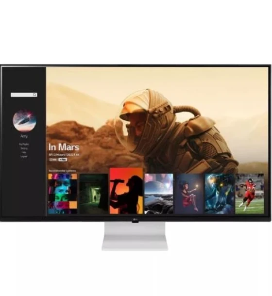 Monitor LG 42.5 inch 43SQ700S-W.AEU, 16:9, IPS, 3840x2160, 60Hz, GtG 5ms, Luminozitate max 300 cdmp, Contrast static 1200:1, Colours