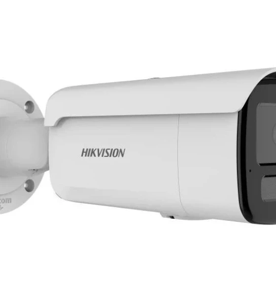 Camera de supraveghere IP Bullet 6MP Hikvision DS-2CD2T63G2-2LI 2.8MM, lentila fixa 2.8mm, iluminare min Color 0.005 Lux F1.6, AGC ON, 0 Lux cu lumina alba, IR 60m, microfon incorporat