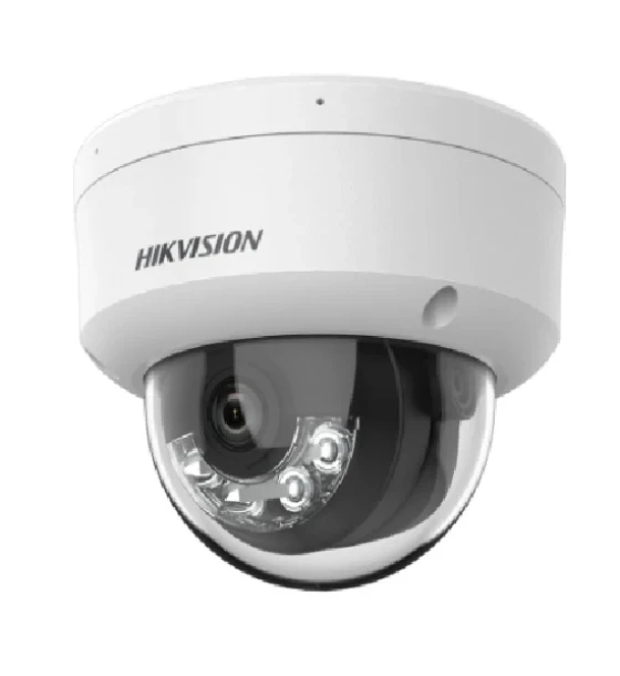 Camera supraveghere IP Camera de supraveghere IP Dome 4MP Smart Hybrid Light Hikvision DS-2CD1143G2-LIU 2.8MM, lentila fixa 2.8mm, iluminare min Color 0.005 Lux F1.6, AGC ON, B W 0 Lux cu IR