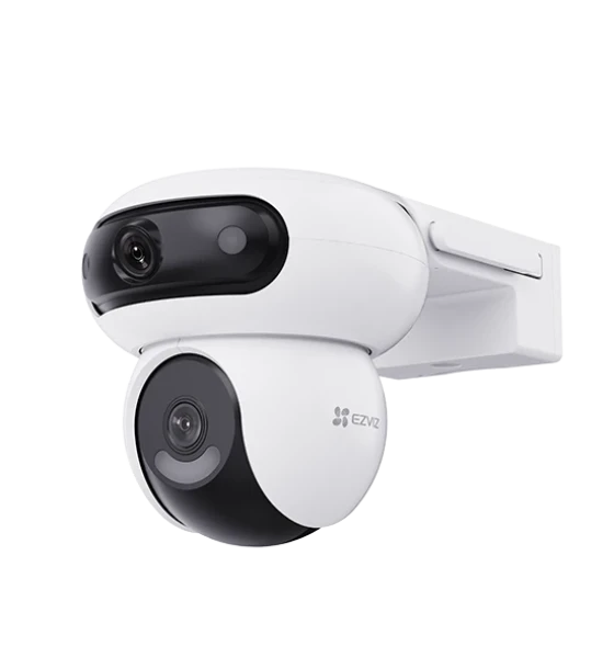 Camera de supraveghere Dual Pan Tilt WI-FI 5MP Ezviz H90, lentila fixa 2.8mm/6mm, iluminare min 0.5 Lux F1.6, AGC ON, 0 Lux cu IR 30m, microfon incorporat, difuzor incorporat