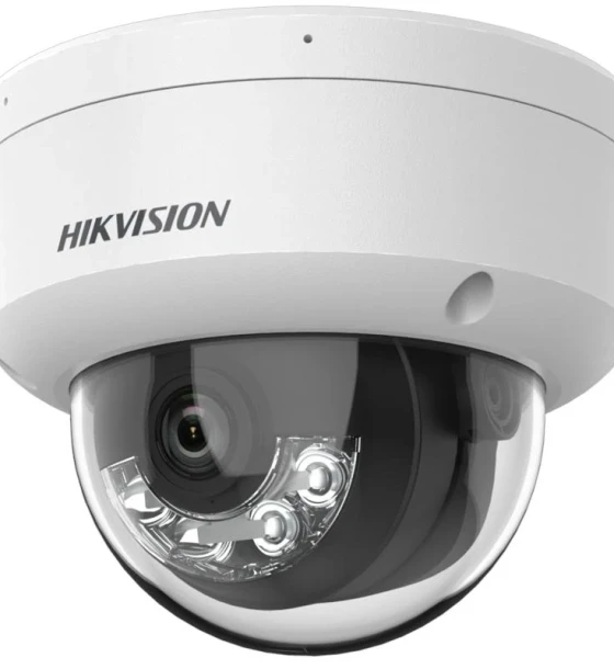 Camera supraveghere IP Camera de supraveghere IP Dome 2MP Smart Hybrid Light Hikvision DS-2CD1123G2-LIU 2.8MM, lentila fixa 2.8mm, iluminare min Color 0.005 Lux F1.6, AGC ON, B W 0 Lux cu IR