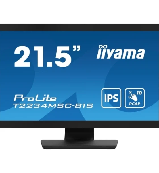 Monitor LED Touchscreen Iiyama T2234MSC-B1S, 21.5inch, 1920x1080, 8ms GTG, Black