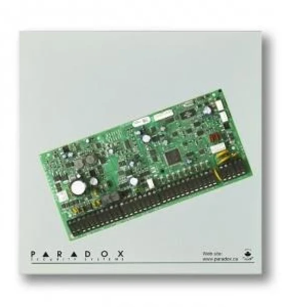 Centrala de alarma Paradox Digiplex, 2x8 zone pe placa sau 192 zone adresabile si 8 partitii, 999 utilizatori, cutie inclusa
