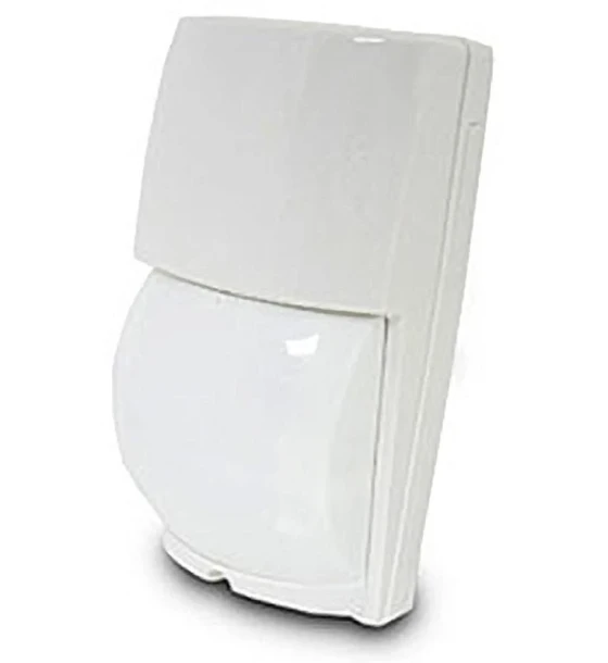 Detector de miscare exterior Scut dublu conductor al elementului pyro- electric, Detector IR de exterior / IP 54, Inaltime montaj recomandata 2, 5 m