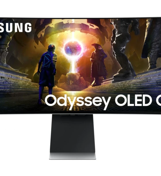 Monitor Samsung 34 inch LS34DG850SUXDU, Curvature 1800R, 21:9, OLED, 3440x1440, 175Hz, GtG 0.03ms, Luminozitate max 250 cdmp, Contrast static 1M 1