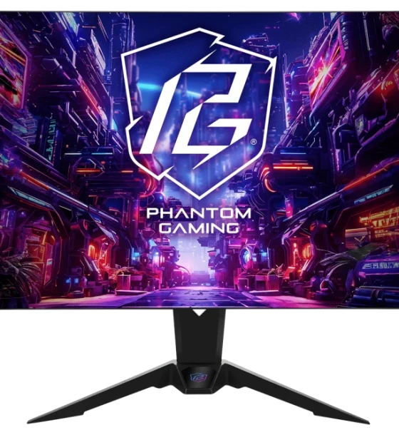 Monitor Gaming Asrock PGO32UFS PHANTOM GAMING, diagonala 31.5 inch, Aspect 16:9, anti-glare, 3840 x 2160, Dual UHD 240Hz/ FHD 480Hz, Luminozitate 400 cdmp, Contrast 1, 500, 000:1