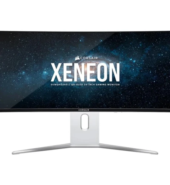 Monitor QD-OLED Curbat Corsair Xeneon 34WQHD240-C, 34inch, 3440x1440, 0.03ms GTG, White