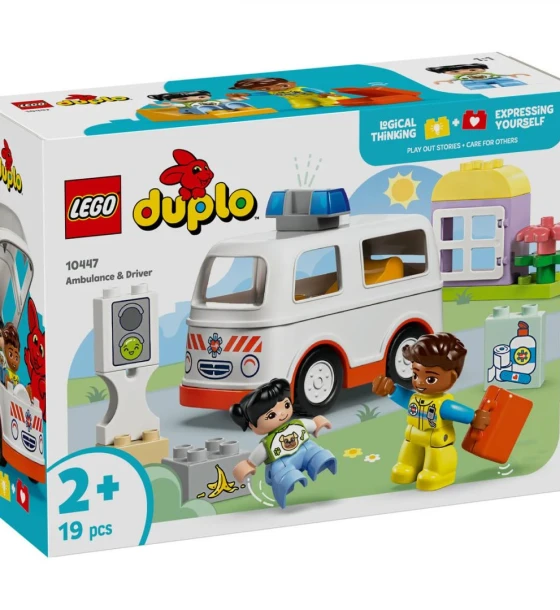 Set de constructie Ambulanta si sofer, lego 10447