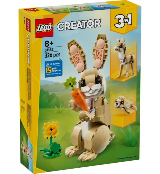 Iepuras dragalas 3IN1, LEGO 31162