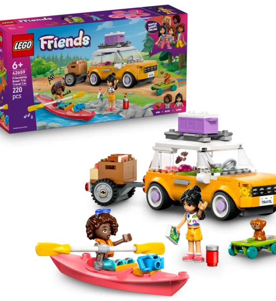 Set de constructie Masina calatorii prieten. LEGO42659