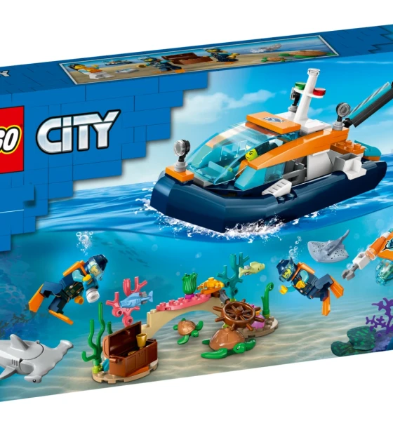 Set de constructie Barca pentru scufundari, 60377 lego