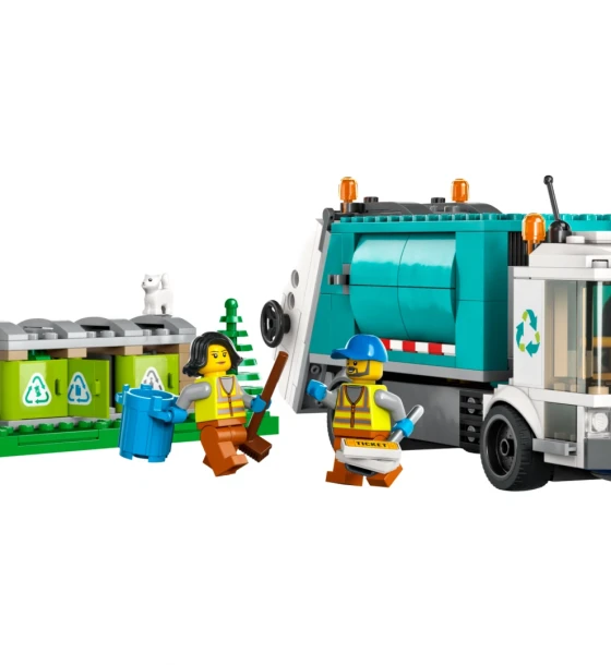 Set de constructie Camion de reciclare, lego 60386