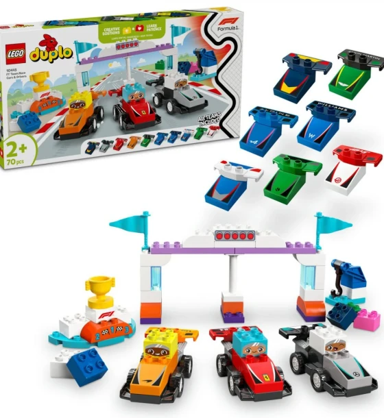Set de constructie Masini si piloti de curse F1, lego 10445