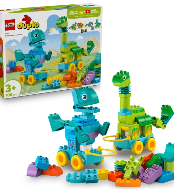 Set de constructie Dinozauri pe roti LEGO10451