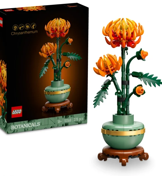 Set de constructie Icons, crizantema, lego 10368