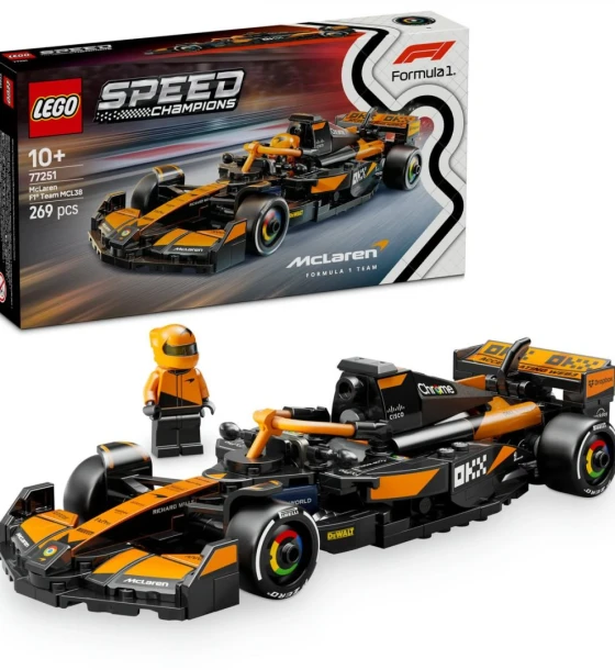 Set de constructie Masina de curse mclaren F1, team MCL38, lego 77251