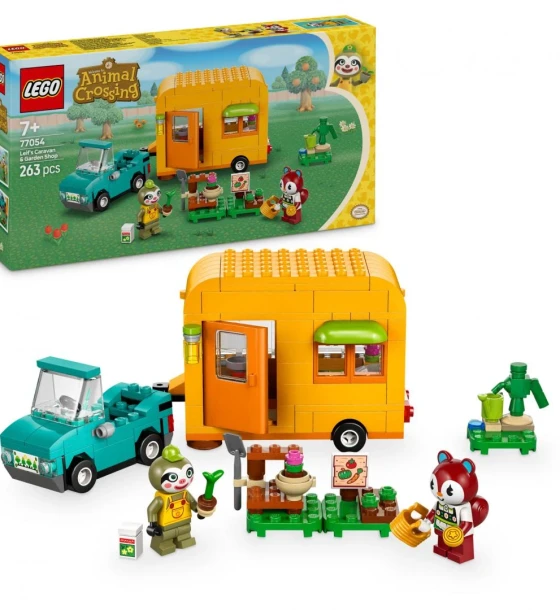 Set de constructie Caravana mag.gradinarit, leif, lego 77054