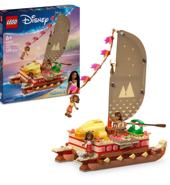 Set de constructie Canoea de aventura a moanei, lego 43270