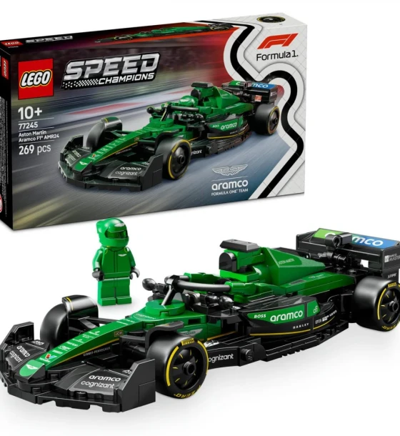 Set de constructie Masina de curese aston martin aramco F1 AMR24, lego 77245