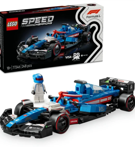 Set de constructie Masina de curse F1 visa cash, lego 77246