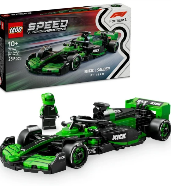 Set de constructie Masina de curse kick sauber F1 team C44, lego 77247