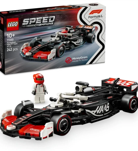 Set de constructie Masina de curse moneygram haas F1, team VF-24, lego 77250