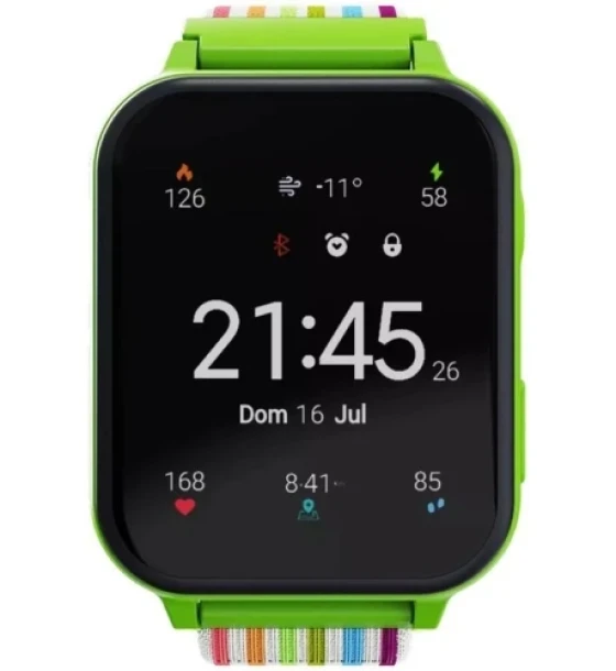 Smartwatch Canyon Alfie KW-37, 1.69 inch, Curea Nylon, Green