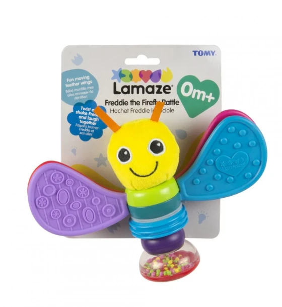 Jucarie pentru bebelusi, freddie-licuriciul zornaitor, lamaze
