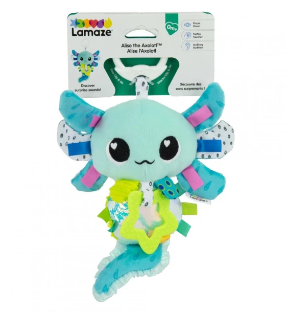 Jucarie pentru bebelusi, salamandra alise clip go, lamaze