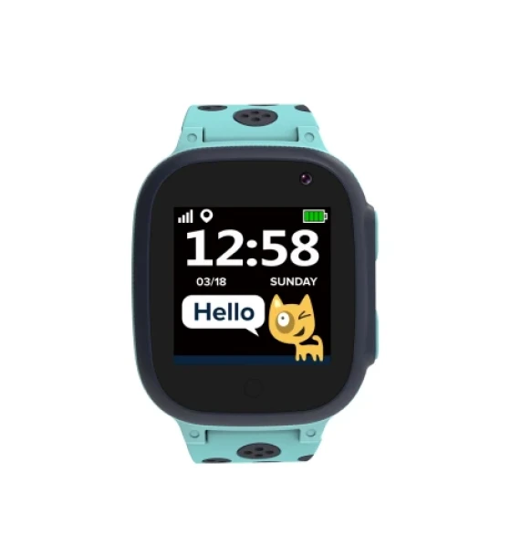 SmartWatch Canyon Sandy KW-34, 1.44inch, Curea Silicon, Gri-Blue