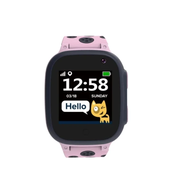 SmartWatch Canyon Sandy KW-34, 1.44inch, Curea Silicon, Gri-Roz