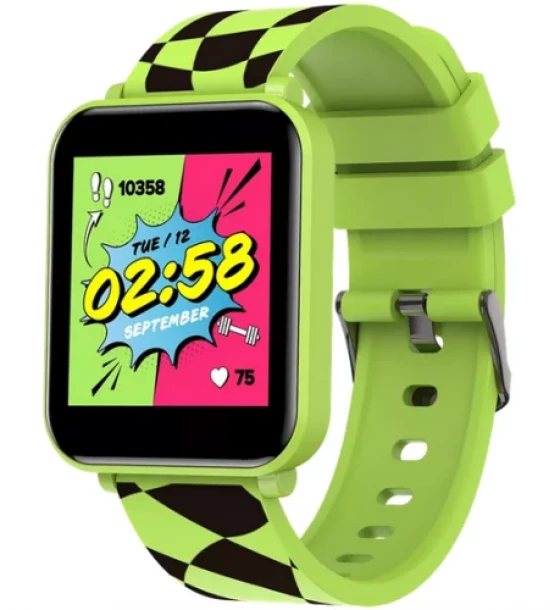 SmartWatch Canyon Joyce KW-43, 1.54inch, Curea Silicon, Green-Black