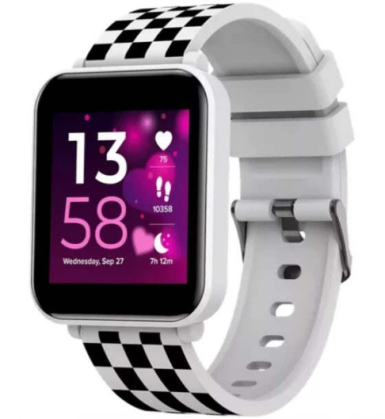 SmartWatch Canyon Joyce KW-43, 1.54inch, Curea Silicon, White-Black