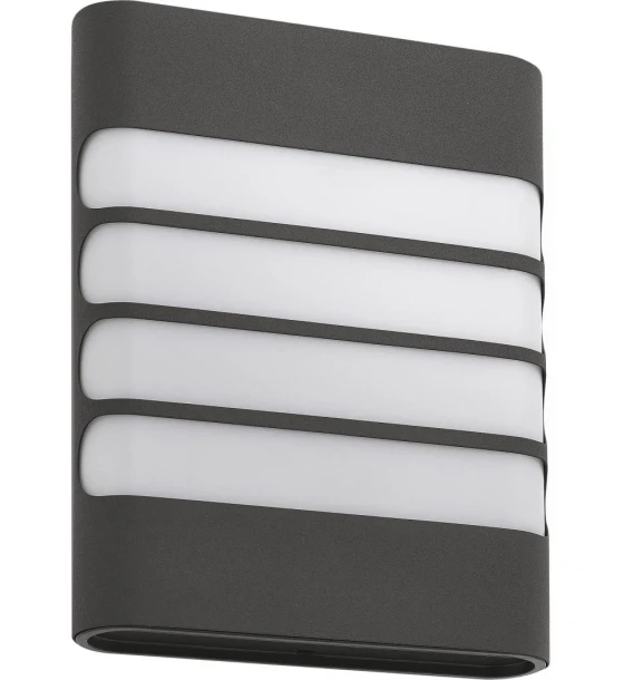 Aplica LED pentru exterior Philips Raccoon, 3W 30W, 400 lm, luminacalda 2700K, IP44, 66x162x205mm, Antracit