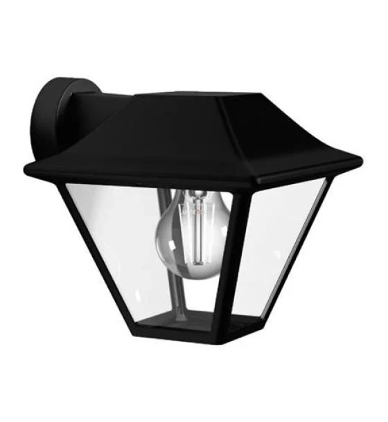 Aplica tip felinar pentru exterior Philips Alpenglow, 1xE27, max 60W, IP44, 200x174x179mm, Negru