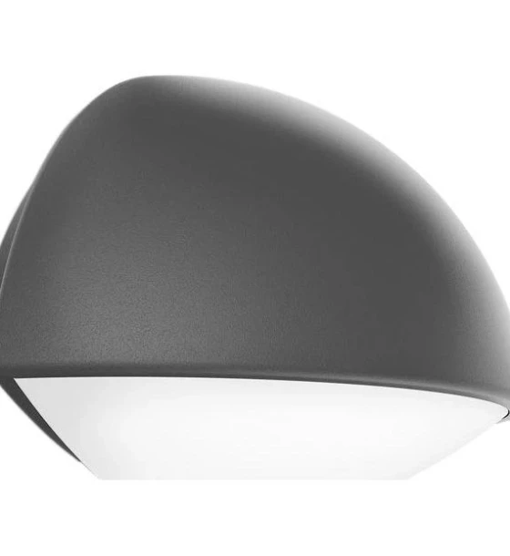 Aplica LED pentru exterior Philips Dust, 3W 31W, 270 lm, luminacalda 2700K, IP44, 90x178x120mm, Antracit