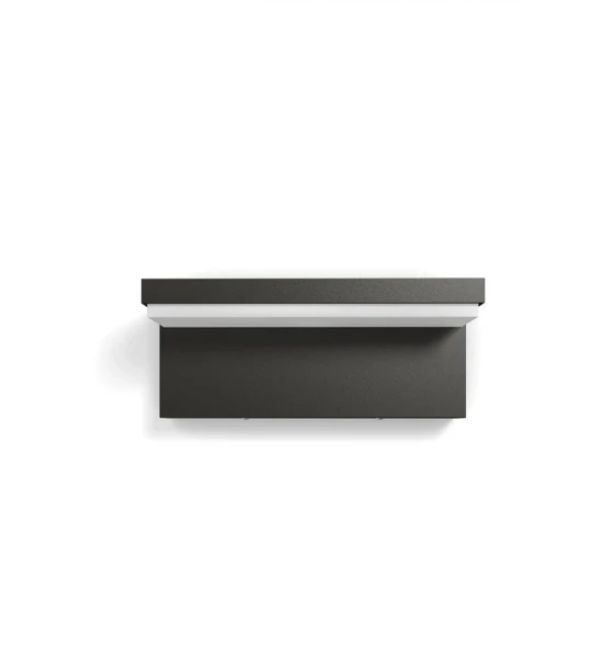Aplica LED pentru exterior Philips Bustan, 2x4.5W 70W, 1000 lm, luminacalda 2700K, dimabila, IP44, 78x220x92mm, Antracit