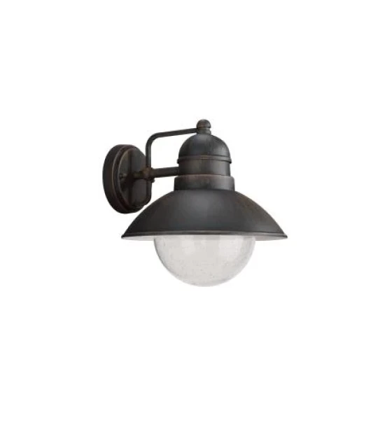 Aplica tip felinar pentru exterior Philips Damascus, 1xE27, max 60W, IP44, 248x222x224mm, Maro