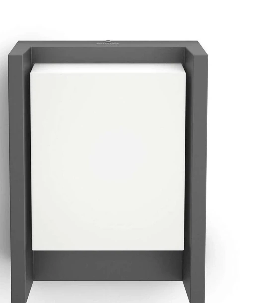 Aplica LED pentru exterior Philips Arbour, 6W 47W, 800 lm, luminacalda 2700K, IP44, 75x166x221mm, Antracit