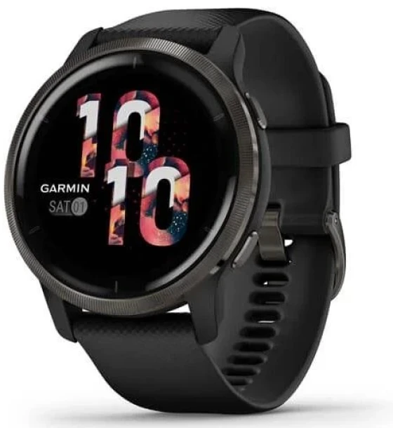 SmartWatch Garmin Venu 2, 1.3inch, Curea Silicon, Black Slate