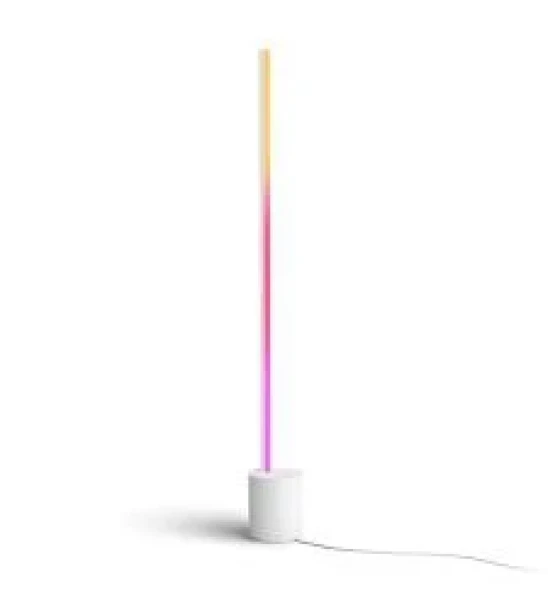 Lampadar LED RGB Philips Hue Gradient Signe, Bluetooth, 29W, 2550 lm, lumina alba si color 2000-6500K, IP20, 145.8cm, Aluminiu, Alb