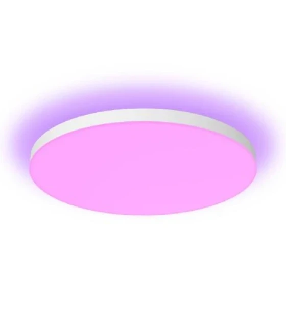 Plafoniera LED Philips Hue Datura XL, Bluetooth, 67W, 5390 lm, lumina alba si color 2000-6500K, IP20, Ø574x63mm, Alb