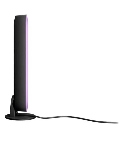 Lampa LED RGB extensie Philips Hue, Bluetooth, 6W 42W, 530 lm, luminaalba si color 2000-6500K, IP20, 25.3cm, Negru