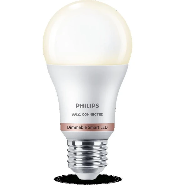 Sursa LED inteligenta Bec LED inteligent Philips Bulb A60, Wi-Fi, Bluetooth, E27, 8W 60W, 806 lm, lumina calda 2700K, dimabil