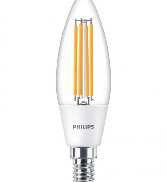 Bec LED Philips Classic B35, Ultra Efficient Light, E14, 2.3W 40W, 485lm, lumina neutra 4000K