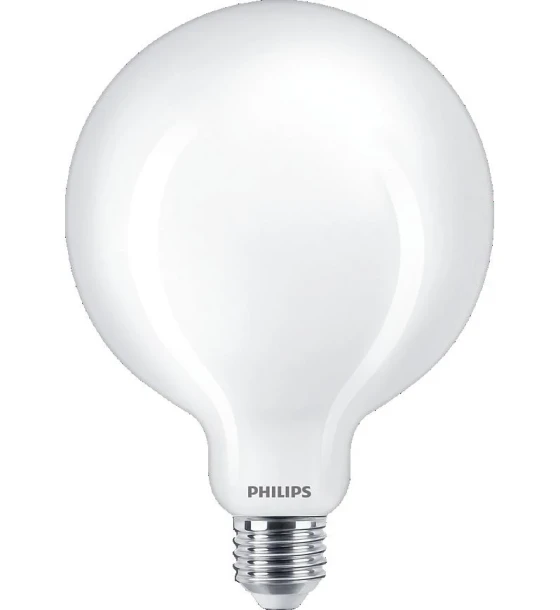Bec LED Philips Classic G120, EyeComfort, E27, 13W 120W, 2000 lm, lumina calda 2700K, mat