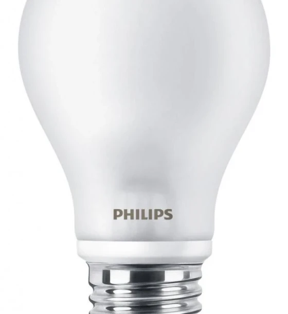 Bec LED Philips Classic A60, E27, 4.5W 40W, 470 lm, lumina calda 2700K, mat