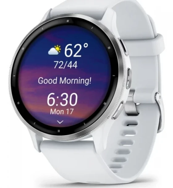 SmartWatch Garmin Venu 3, 1.4inch, Curea Silicon, Silver-Whitestone