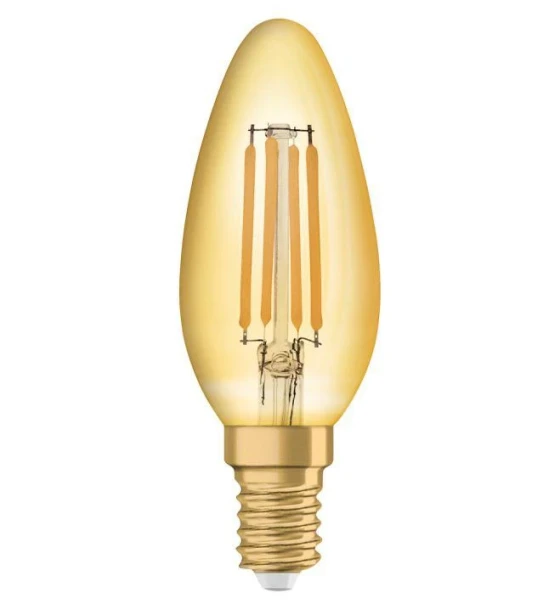 Bec LED Osram Vintage 1906 CLAS B, E14, 4W 35W, 410 lm, lumina calda 2400K, cu filament